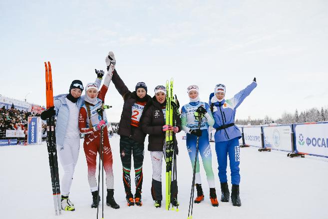 Христина Мацокина и Вероника Степанова выиграли командный спринт на седьмом этапе ФосАгро Кубок России в Сыктывкаре. Христина Мацокина и Вероника Степанова выиграли командный спринт на седьмом этапе ФосАгро Кубок России в Сыктывкаре.