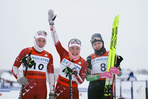 Елизавета Пантрина победитель спринта на седьмом этапе ФосАгро Кубок России в Сыктывкаре.