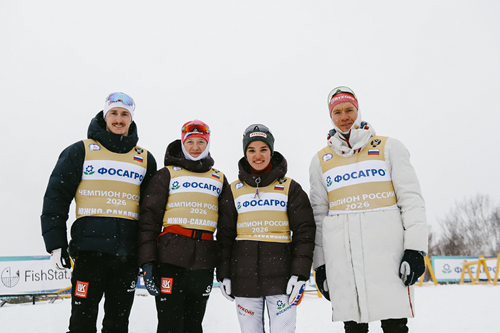 Сборная Республики Татарстан-1 выиграла смешанную эстафету 4×5 км на Чемпионате России в Южно-Сахалинске. Сборная Республики Татарстан-1 выиграла смешанную эстафету 4×5 км на Чемпионате России в Южно-Сахалинске.